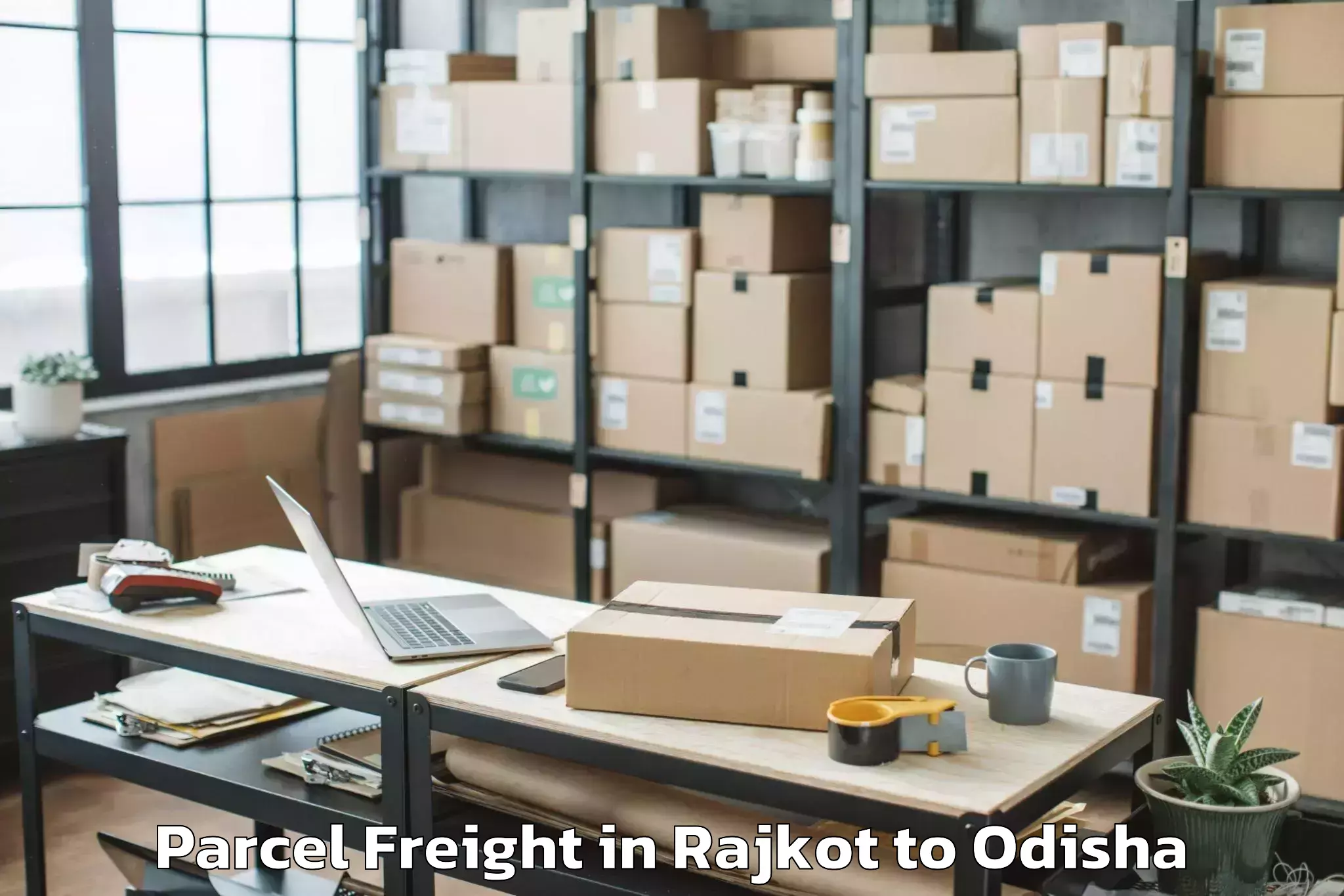 Book Your Rajkot to Ghatgaon Parcel Freight Today